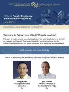 OFEA newsletter, February 2026 — thumbnail preview (opens PDF)